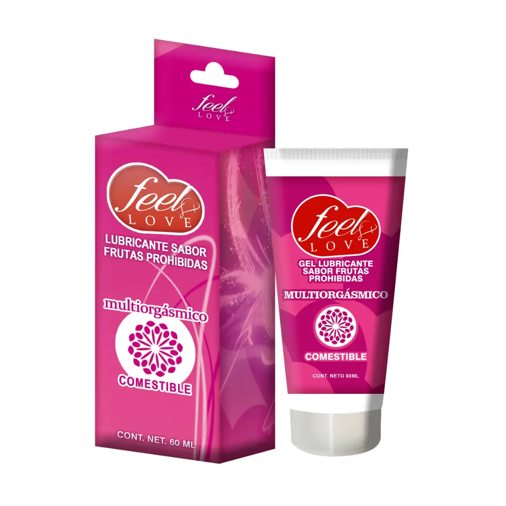 Lubricante Feel Love 60ml MULTIORGASMICO FRUTAS PROHIBIDAS
